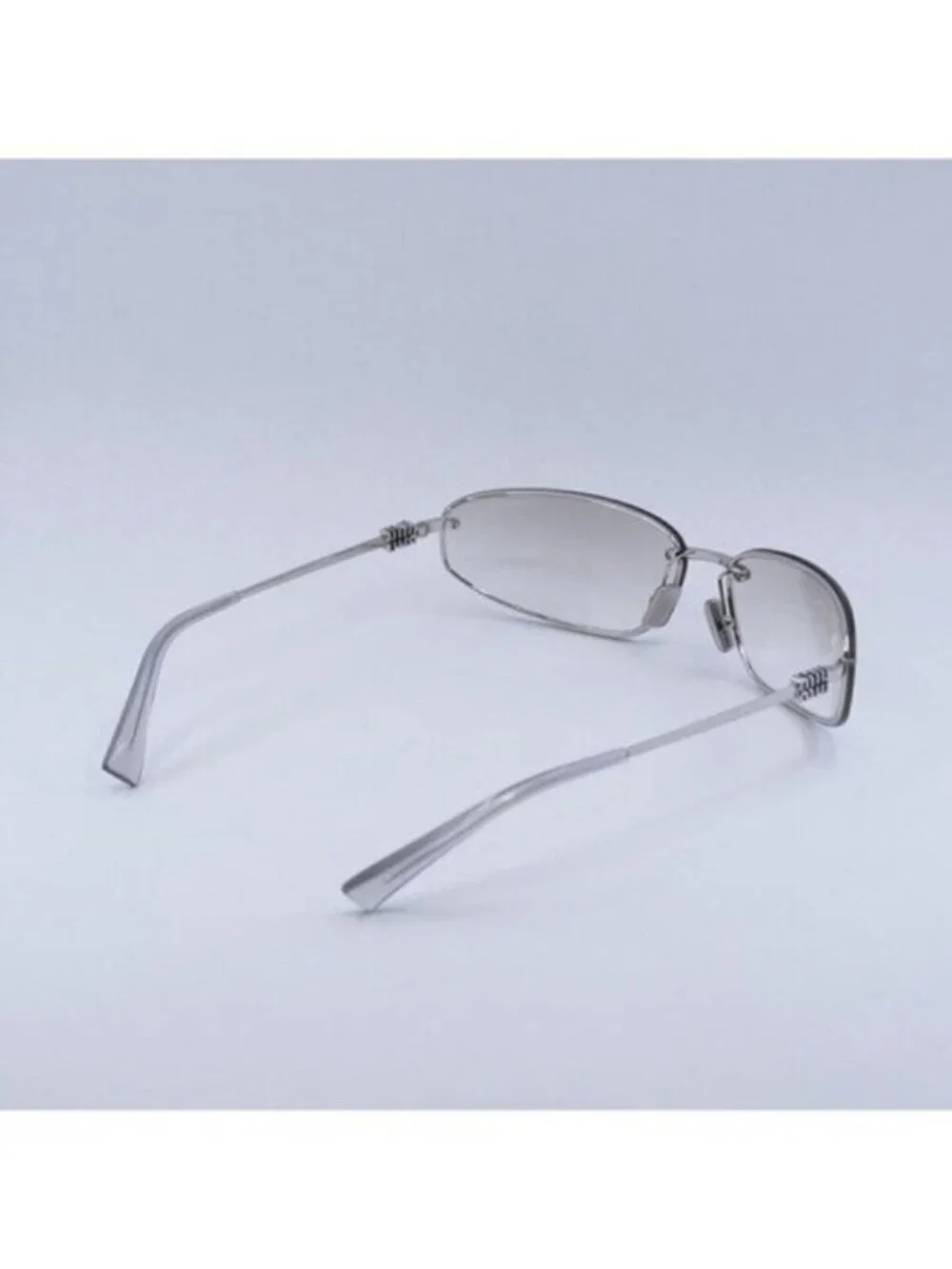 Miu Miu MUA50S 1BC8H1 Sunglasses Silver Rectangle Frame